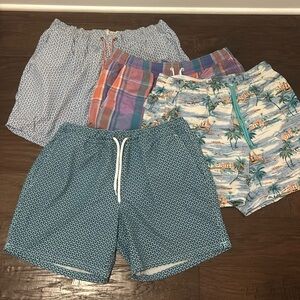 4 men’s j crew swimming trunks size medium